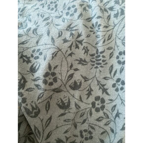 Vintage LL Bean L Petite Skirt A-Line Midi Below Knee Retro Elastic Waist Floral - Picture 9 of 12